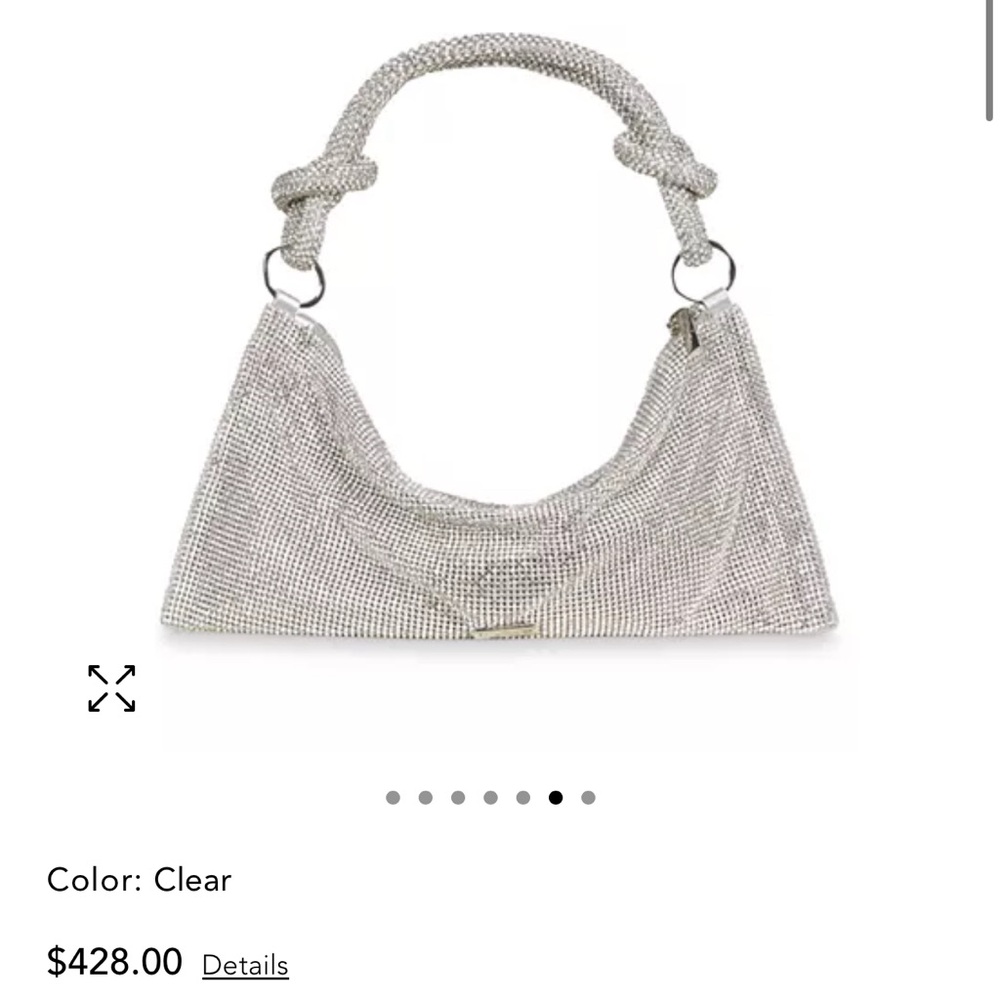 cult gaia Silver Crystal Mesh Shoulder Bag - Picture 2 of 6